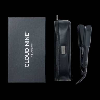 Cloud Nine The Wide Iron – leveä suoristusrauta suojapussilla ja säilytyslaatikolla
