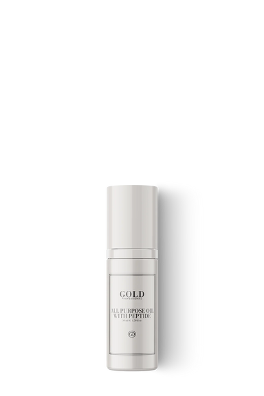 Gold Professional All Purpose Oil with Peptide 50 ml kevyt hiusöljy pörröisille ja kuiville latvoille