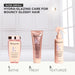 Kérastase Gloss Absolu Holiday Set sisältää shampoon, hoitoaineen ja lämpösuojasuihkeen pitkille, pörröisille hiuksille.