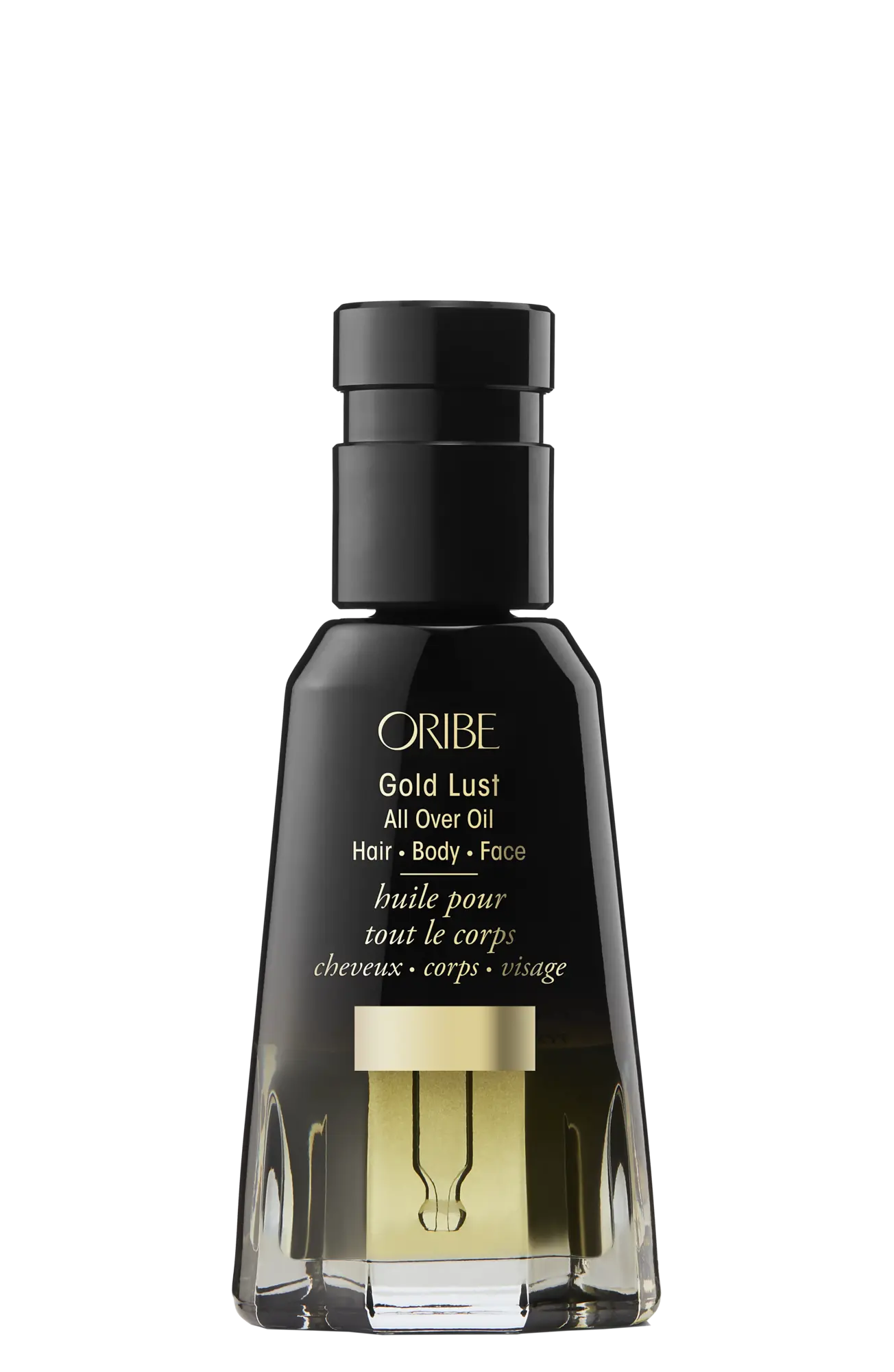 Oribe Gold Lust All Over Oil 50 ml monikäyttöinen öljy hiuksille, kasvoille ja vartalolle.