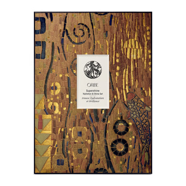 Oribe Supershine Holiday 2026 Collection limited edition -pakkaus, jonka on suunnitellut ranskalainen mosaiikkitaiteilija Mathilde Herrero.