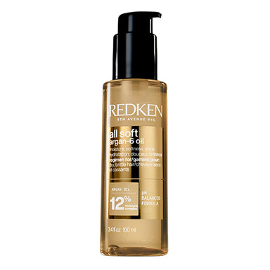 Redken All Soft Argan-6 Oil 100 ml hiusöljy kuiville ja pörröisille hiuksille