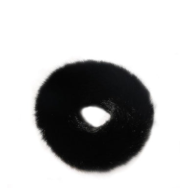 Cocobella - Faux Fur Scrunchie Black